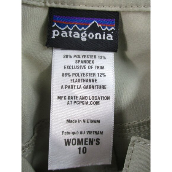 Patagonia WomenS Lightweight Stretch Hiking Pants Khaki Size - 10 - Picture 3 of 9